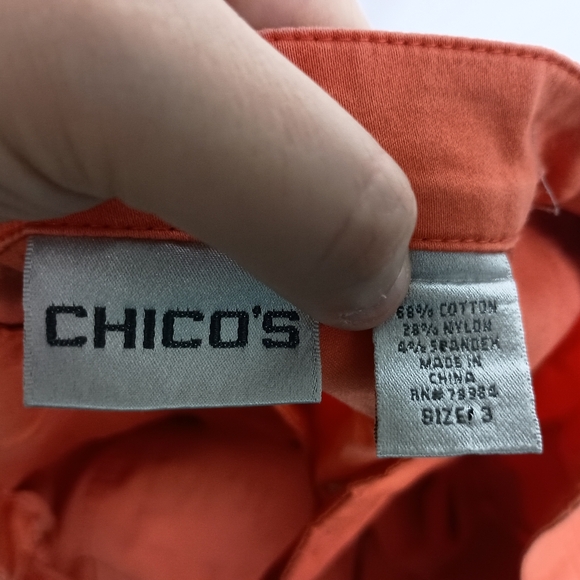 Chico's Orange Women's Pants (#802) - Picture 2 of 5